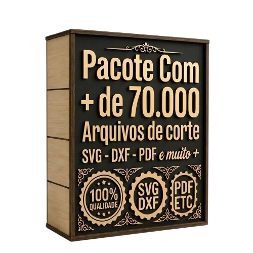Pack +70.000 Arquivos CNC e Laser